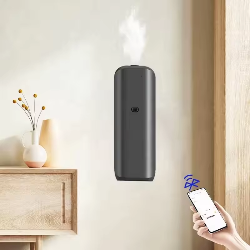 Aroma Diffuser Hotel Wall Mounted Plug-in Air Scent Oil Diffuser Machine App Control For Toilet