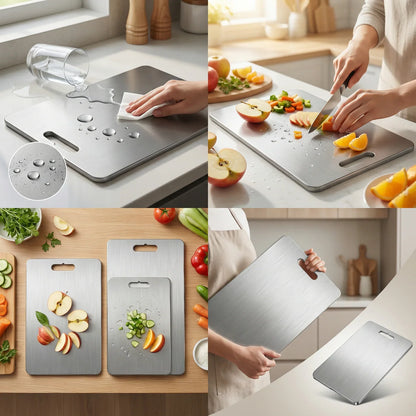 Küchenschneidebrett 3er Set aus Titanium